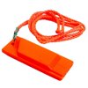 Attwood 11829-6 Safety Whistle, Plastic, Flat Type, No Interior Ball, Delivers Emergency Signal, Includes Lanyard