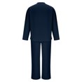 thumbnail image 6 of Suits for Men 2 Piece Long Sleeve,Fall Winter Outfits. Lightweight Breathable Soft Comfy Casual Cuban Henlwy Shirt and Loose Pants Sets,Mens Tracksuit for Travel,Wedding,Birthday, 6 of 9