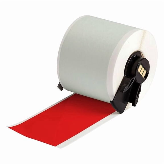 Brady Continuous Label Stock, Red, Gloss, 2 in W M6C-2000-595-RD