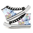 Alex 2025 Cute Stitch Cartoon Pattern HighTop Canvas Sneakers