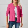 thumbnail image 6 of Fall Cardigan Sweaters for Women Lightweight 2026 Long Sleeve Button Down Open Front Cardigan, M, 6 of 6