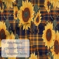 thumbnail image 5 of King Pillow Cases Standard Size - Brown Blue Plaid Sunflower Soft Envelope Closure Microfiber Block Print Pillow Cover, Wrinkle Stain Resistant Travel Pillow Covers Standard Size 20x36in, 5 of 7