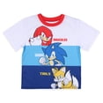 thumbnail image 2 of Sonic the Hedgehog Boys' Sonic And Friends 2 Piece Shorts Kids Pajama Set, 2 of 4