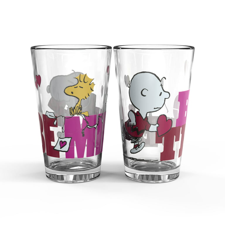 Peanuts, Dining, Beautiful Euc Charlie Brown Snoopy Friends Peanuts  Stemless Wine Glass