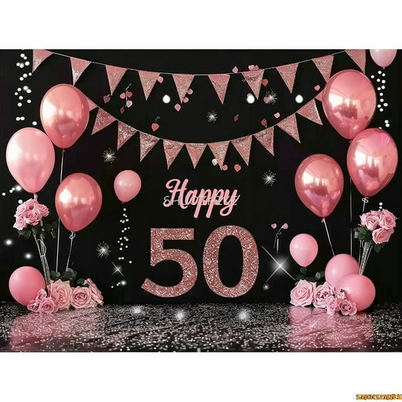 Happy Birthday Photography Backdrops Props Colorful Balloons Party Banner Baby Childr Photo Studio Background Props DF-01
