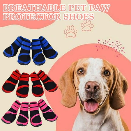 Blarkrus Antiskid Puppy Shoes Pet Dog Anti-slip Boots Footwear Thi Warm Sos Booties >
