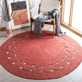 thumbnail image 2 of SAFAVIEH Natural Fiber Morgan Solid Area Rug, Rust, 6' x 6' Round, 2 of 7
