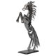thumbnail image 2 of Metal Horse Unique 3D Design Standing Horse Abstract Animal Decorative Statue for Desktop Decoration, 2 of 5