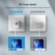 thumbnail image 2 of truefree Cargador rápido USB C, Cargador de Pared de Doble Puerto de 35 W, Adaptador de Corriente GA, 2 of 7