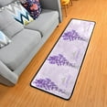 thumbnail image 3 of SKYSONIC 2X6 Feet Vintage Lavender Runner Rug with Rubber Backing, Summer Flower Non Slip Entryway Rug Runner Washable Soft Area Rug Carpet for Hallway Bedroom Kitchen Decor, 3 of 6