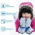 thumbnail image 3 of JAN & JUL Thumbless Baby Winter Mittens Waterproof Insulated (Light Purple, XS: 0-2Y), 3 of 6
