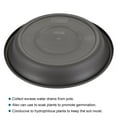 thumbnail image 3 of Uxcell 7" Plastic Round Plant Pot Saucers Flower Drip Trays, 4 Count Brown, 3 of 4