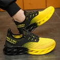 thumbnail image 4 of Men's Breathable Low-Top Sneakers Compatible for Running & Daily Wear - Slip- Sneakers with Cushioned Sole, Lightweight Athletic, Solid Color Casual Footwear (//Navy), 4 of 9