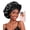 Auburn black, variant on Satin Curly Hair Bonnet for Sleeping Anti-Frizz
