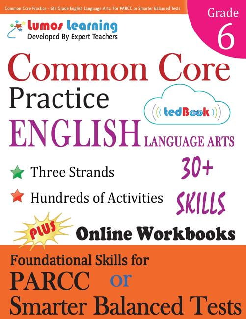 Common Core Practice Workbooks to Prepare for the PARCC or Smarter Balanced Test 5th Grade English Language Arts CCSS Aligend 