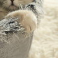 thumbnail image 5 of pitrice Antidérapant Innovation Fermé Chat Portable Peluche Grotte pour Chats Réchauffant Nid pour Animal Intérieur - pour Chaleur Convient aux Animaux Rouge, 5 of 5