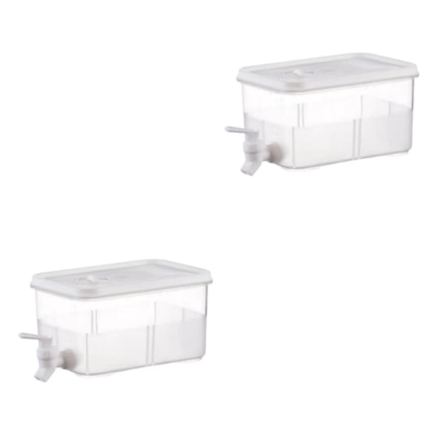 Bewildely Clear Cool Water Bucket with Plastic Kitchen Gadgets for Home Parties 5L 2Conjunto
