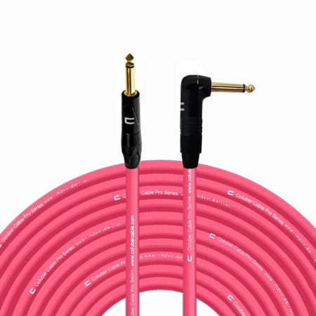 Coluber Cable 1/4" TS Male to Right Angle 1/4" TS 3-Pin Microphone Connector