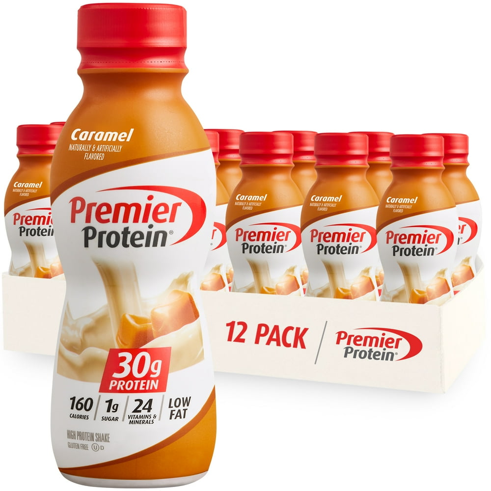 Premier Protein Shake, Caramel, 30g Protein, 11.5 Fl Oz, 12 Ct