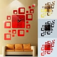 thumbnail image 3 of Wweixi Wall Clock DIY Low-noise Acrylic Wallclock Sticker Decoration Hanging Clock for Home Office, Black, 3 of 8