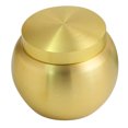 thumbnail image 2 of 1Pc Pure Copper Powder Pot Mini Tea Caddy Ointment Cans Tank-Shaped Can, 2 of 10