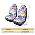 thumbnail image 5 of Xoenoiee Cute Cat Flowers Pattern Durable Car Seat Protector Auto Seat Cover Set of 2 Automotive Front Car Seat Cover Protector Cushion Auto Accessories, 5 of 6