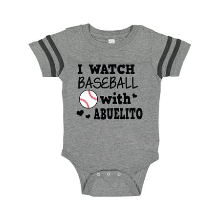 

Inktastic I Watch Baseball with My Abuelito Gift Baby Boy or Baby Girl Bodysuit