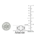 thumbnail image 4 of Dazzlingrock Collection 0.25 Carat (ctw) Round White Diamond Ladies Wedding Enhancer Guard Ring 1/4 CT, 10K White Gold, Size 7.5, 4 of 6