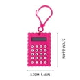 thumbnail image 4 of Portable Calculator with Keychain, Slim Mini Soda Cracker Shape Calculators with 8-digit Screen Display,Small Pocket Basic Standard Calculators for Simple Calculations Daily Use, Hot Pink, 4 of 4