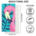 thumbnail image 4 of 55.1"x27.5" Ultra Microfiber Printed Beach Towel,Quick Dry Travel Camping Beach Accessories Vacation Essential Gift /2/4 PCS, 4 of 10