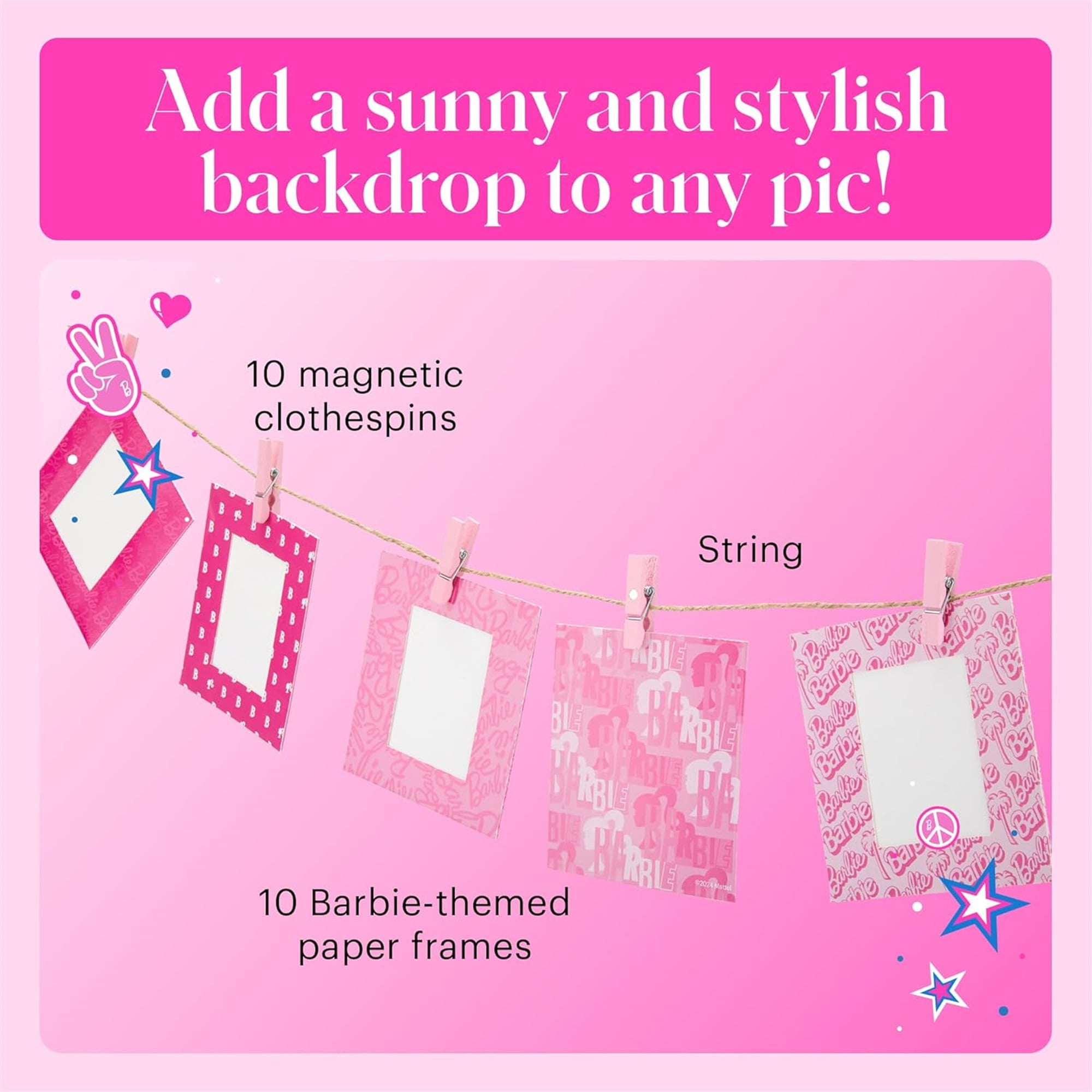 Kodak X Barbie Step Slim Wireless Photo Printer with ZINK Zero Ink, Bluetooth, 2x3 Prints, Gift Bundle