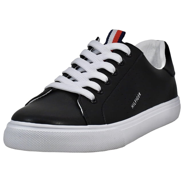 Zapatilla Tommy Hilfiger Lamiss de piel sintética negra para mujer