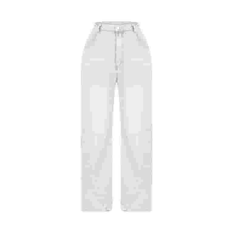 ◆Rest & Recreation◆ WIDE FLARE JEANS WHITE RR251PT008WH Wide Leg Denim Pants Womens High Waisted Flare Leg Baggy