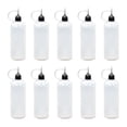 thumbnail image 2 of 10x botellas con punta de precisión pequeñas botellas de pegamento duraderas y fáciles de llenar botellas cuentagotas de líquido para Quilling pintura 120ml, 2 of 8
