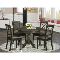 Round Kitchen Dining Table Set - 5 Piece Dinette Set with Chairs - Modern Table & Chair Set