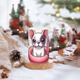 thumbnail image 5 of French Bulldog Flamingo Paw Flickering Flameless LED Candles set of 2 Battery Operated 18-Key Remotes Timer Halloween Fall Decor D3''xH4''5'', 5 of 7