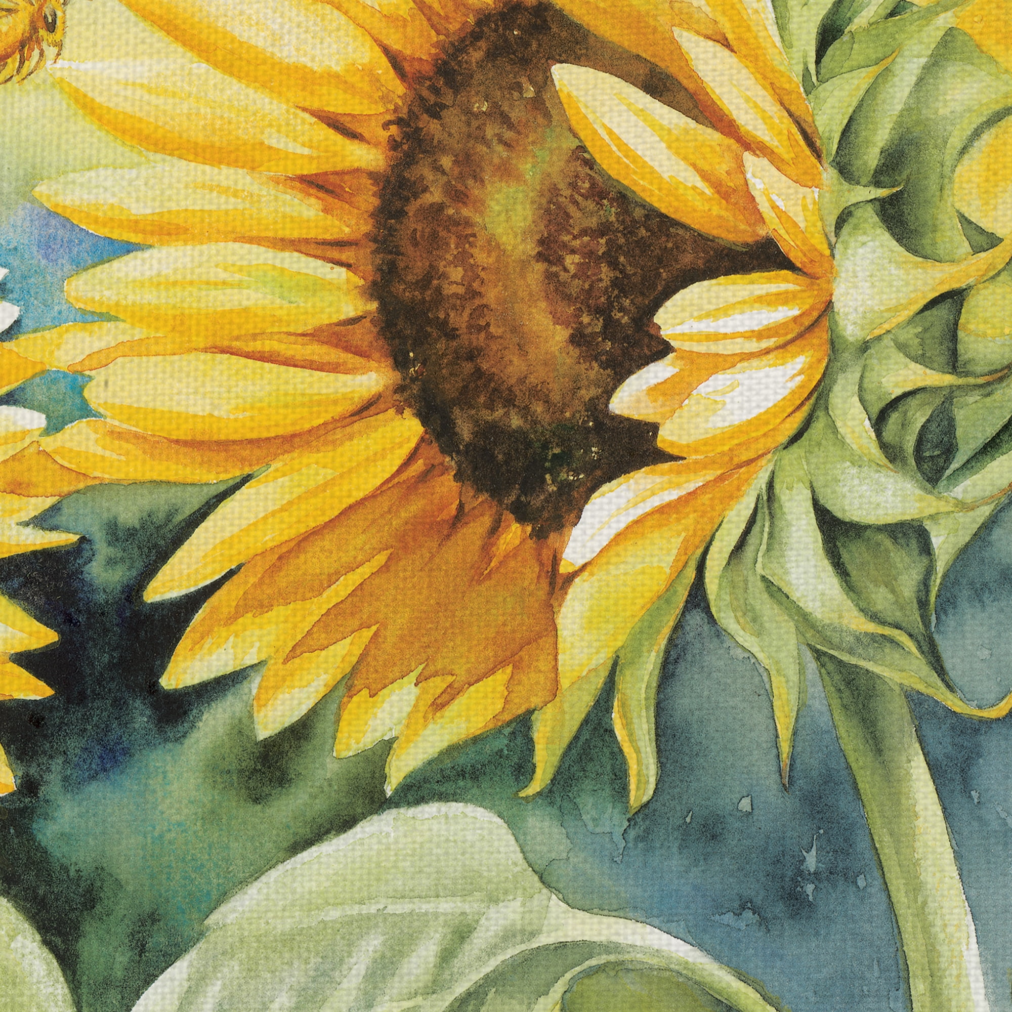 Masterpiece Art Gallery Sunflower Sunshine by Kathleen Denis Canvas Art Print 24" x 48"