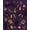 Purple, Pattern 1, variant on Design&I 8'x10' Washable Area Rug Snag-Free Purple Orange Whimsical Halloween Themed Design Enchanting Night Motifs with Ghosts, Cats, for Dining Room, Large Office, Lounge