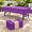 Purple-Rectangle, variant on 20 Pack Purple Rectangle Disposable Plastic Tablecloth 54"x 108" For Parties