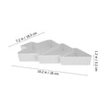 thumbnail image 2 of SENSETH Christmas Tree Shape Serving Platter Fruit Plate Snacks Tray (White), 2 of 7