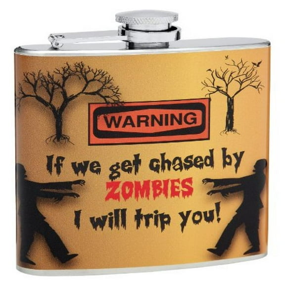 6oz Zombies Hip Flask