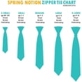 thumbnail image 3 of Spring Notion Boy's Solid Color Satin Zipper Tie, 3 of 5
