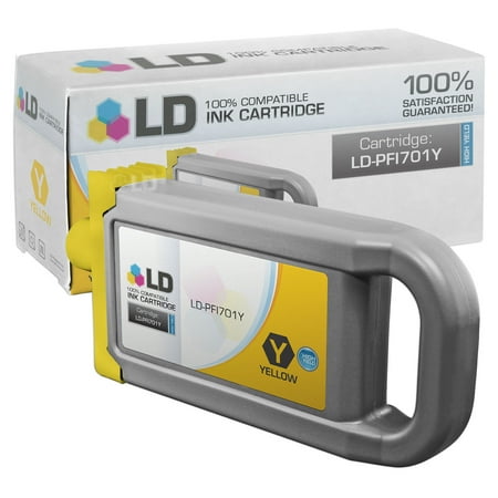 LD Compatible Replacement for Canon PFI-701Y HY Yellow Pigment Inkjet Cartridge for use in Canon imagePROGRAF iPF8000,