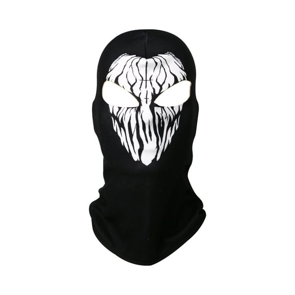 Avaner Skull Full Ski Mask: Autumn And Winter 3D Skull Print Balaclava Double Hole Warm Si Mask Outdoor Ghost Skull Motorcycle Riding Mask