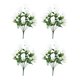 thumbnail image 1 of 4 piezas de rosas artificiales para decoración de mesa, ramo floral decorativo para jardín y hogar., 1 of 8