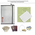 thumbnail image 3 of Bolsa De Documentos Ignífuga Bolsa De Almacenamiento Resistente Al Fuego Y Al Agua Para Ipad Documentos En Efectivo Joyas Pasaporte Inevent HA023890-00, 3 of 7