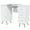 White, variant on Ktaxon Manicure Table Nail Desk for Nail Tech w/Glass Top & Wrist Rest, White