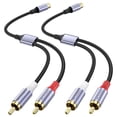 thumbnail image 1 of Divisor RCA MOSWAG, 1 hembra a 2 machos, 20 cm, paquete de 2 unidades, negro, 1 of 6