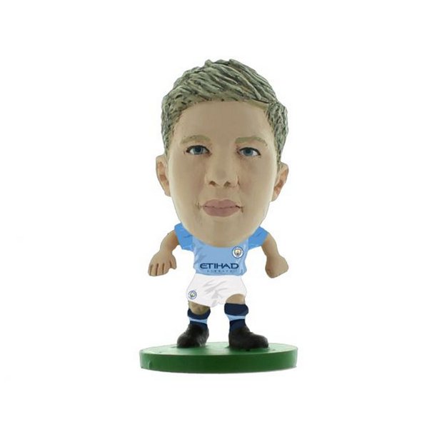 Manchester City FC - Figurilla de Fútbol Kevin De Bruyne Diseño SoccerStarz (Azul, Blanco)