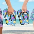 thumbnail image 5 of Unisex Comfort Flip Flops Summer Thong Sandals Non Slip Soles Flip Flop for Beach, Pool, and Daily Wear Cute Cartoon Rain Clouds XS, 5 of 8